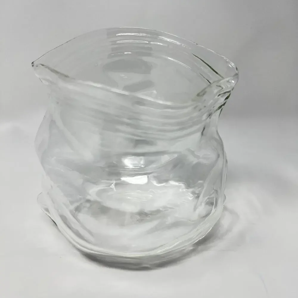 Genuine Fred UNZIPPED Baggie Original Art Glass Zipper Bag Hand Blown Candy Gift
